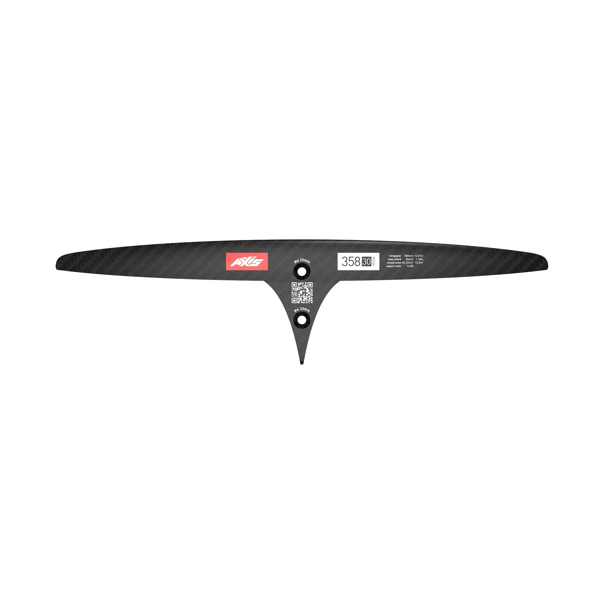 AXIS SKINNY - 358-30 Carbon Rear Hydrofoil wing - Image 3